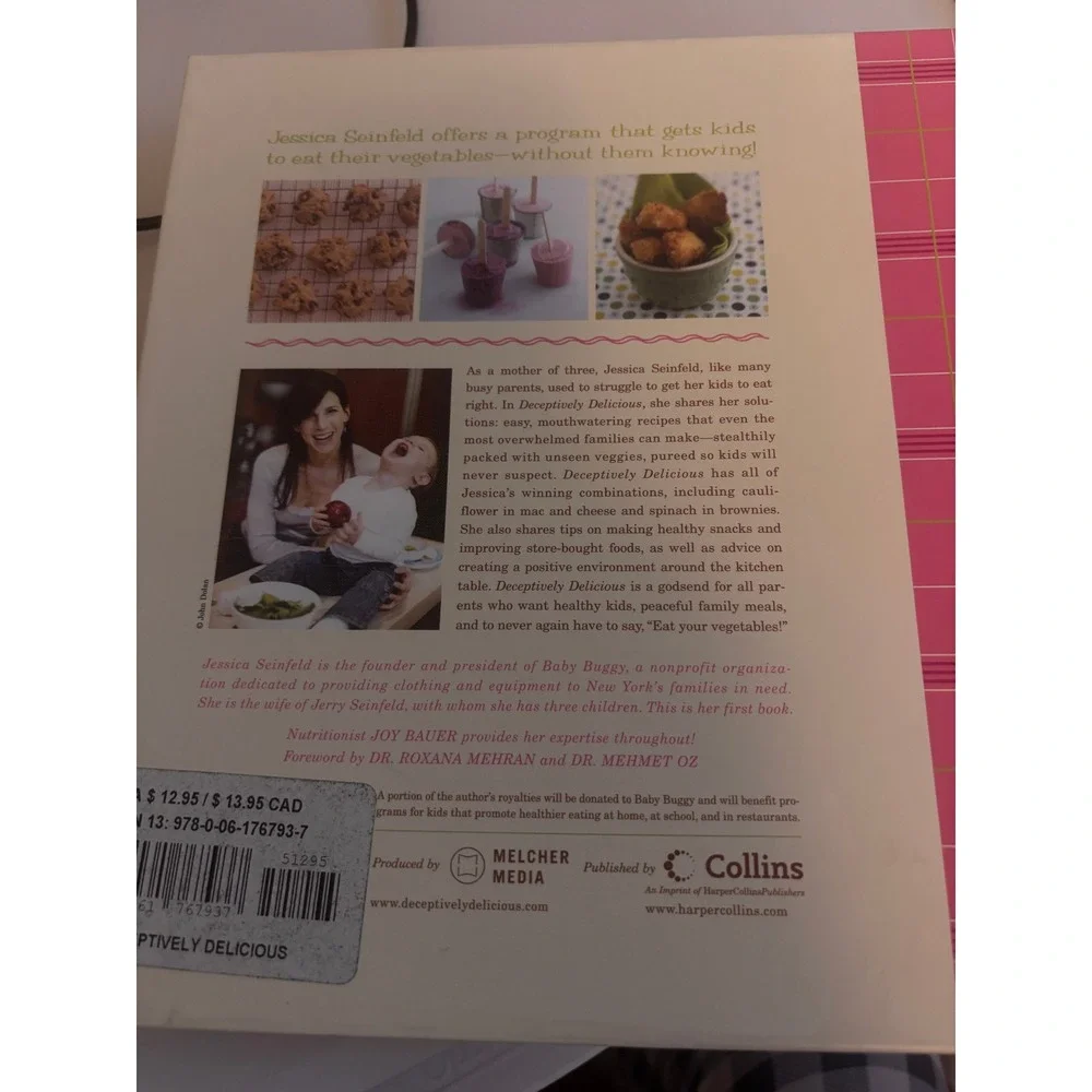 Jessica Seinfeld Deceptively Delicious Cookbook Kids Pink First Edition Spiral